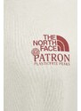 The North Face top a maniche lunghe in cotone Patron Plasticfree Peaks colore beige NF0A87DW3X41