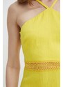 Patrizia Pepe vestito di lino colore giallo 2A2729 A268