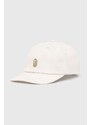A Bathing Ape berretto da baseball in cotone One Point Corduroy 6Panel Cap colore beige con applicazione 1J80180006