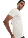 ASOS DESIGN - T-shirt attillata color pietra-Neutro