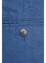 United Colors of Benetton pantaloncini in lino colore blu