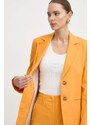 Marella giacca in lino colore arancione 2413041022200