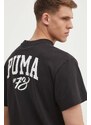 Puma t-shirt in cotone uomo colore nero 625282
