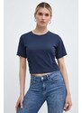 Silvian Heach t-shirt in cotone donna colore blu navy