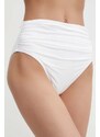 MICHAEL Michael Kors slip da bikini HIGH WAIST BOTTOM colore bianco MM2R259