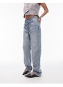 Topshop - Solice - Jeans grigio candeggiato