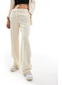 Selected Femme - Pantaloni sartoriali bianchi a vita alta in coordinato-Bianco