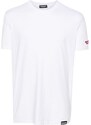 DSQUARED2 - T-shirt con patch logo - Colore: Bianco,Taglia: M