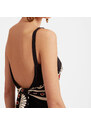 La DoubleJ Dresses gend - Slip-Around Dress Medallion Placée Black L 100% Silk