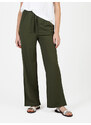 Gladys Pantaloni Donna In Tessuto Tecnico a Gamba Larga Casual Verde Taglia L