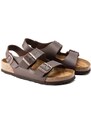 Birkenstock sandali Milano uomo colore marrone 34701