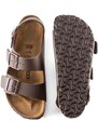 Birkenstock sandali Milano uomo colore marrone 34701