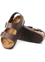 Birkenstock sandali Milano uomo colore marrone 34701