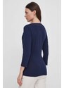 Lauren Ralph Lauren camicia a maniche lunghe colore blu navy 200824366