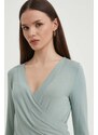 Lauren Ralph Lauren camicia a maniche lunghe colore verde 200824366