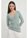 Lauren Ralph Lauren camicia a maniche lunghe colore verde 200824366