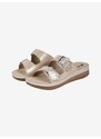 Inblu Ciabatte Donna Doppia Fascia Con Fibbie Oro Taglia 35