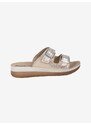 Inblu Ciabatte Donna Doppia Fascia Con Fibbie Oro Taglia 35
