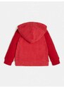 GUESS HOODED LS ACTIVE TOP FULL ZIP