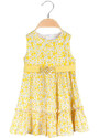 Sweet Junior Abito Floreale Da Neonata Senza Maniche Abbigliamento Giallo Taglia 12m