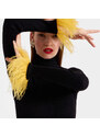 La DoubleJ Knitwear gend - High Kick Top Black L 70% Cashmere 27% Silk 3%Ostrich Feathers