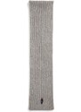Polo Ralph Lauren sciarpa in lana colore grigio 455931877