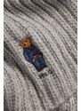 Polo Ralph Lauren sciarpa in lana colore grigio 455931877