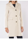 cappotto da donna Emme By Marella microrigato a monopetto