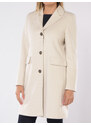 cappotto da donna Emme By Marella microrigato a monopetto