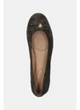 Lauren Ralph Lauren ballerine in pelle scamosciata Jayna Driver colore verde 802951376003