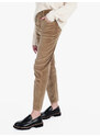Vale Denim Pantaloni Donna In Velluto a Coste Casual Beige Taglia L