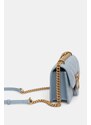 Pinko borsa a mano in pelle colore blu 100074 A1UR