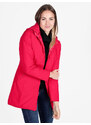 Solada Piumino Donna Lungo Reversibile Con Cappuccio Giacconi e Giubbotti Rosso Taglia S