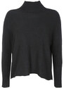 Solada Maglione Donna Oversize a Collo Alto Nero Taglia Unica