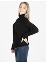 Solada Maglione Donna Oversize a Collo Alto Nero Taglia Unica