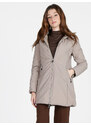 Solada Piumino Donna Lungo Reversibile Con Cappuccio Giacconi e Giubbotti Beige Taglia Xl