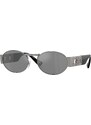 Versace Unisex VE2264 10016G Occhiali da sole Metallo Grigio Grigio Rotonda Specchiate Specchiato