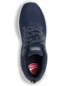 Sneakers blu da uomo con dettagli grigi e logo Ducati Radio