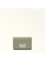 Furla 1927 Portafoglio Compatto M Agave B Verde Pelle Stampata Donna