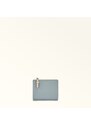 Furla Nuvola Portafoglio Compatto S Nuvola Blu Pelle Di Vitello Claris Lux Con Effetto Color-block Donna