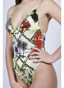 F**K Monokini Effek multicolore con volant