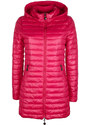 Solada Piumino Donna Lungo Reversibile Con Cappuccio Giacconi e Giubbotti Rosso Taglia S