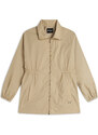 Freddy Parka donna collo alto in nylon con zip ed elastico in vita