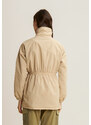 Freddy Parka donna collo alto in nylon con zip ed elastico in vita