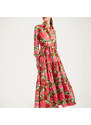 La DoubleJ Dresses gend - Bellini Dress Pink Dahlias XS 100% Cotton