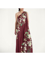 La DoubleJ Dresses gend - Roy Dress Woodland Placée Burgundy L 100% Silk