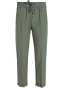Frenetika Pantaloni Donna Con Risvolto Finale e Laccetti Casual Verde Taglia L