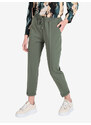 Frenetika Pantaloni Donna Con Risvolto Finale e Laccetti Casual Verde Taglia L