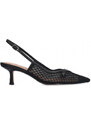 Scarpa con tacco nera a rete Bibi Lou
