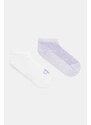 Calvin Klein Jeans calzini pacco da 2 donna colore violetto 701232667
